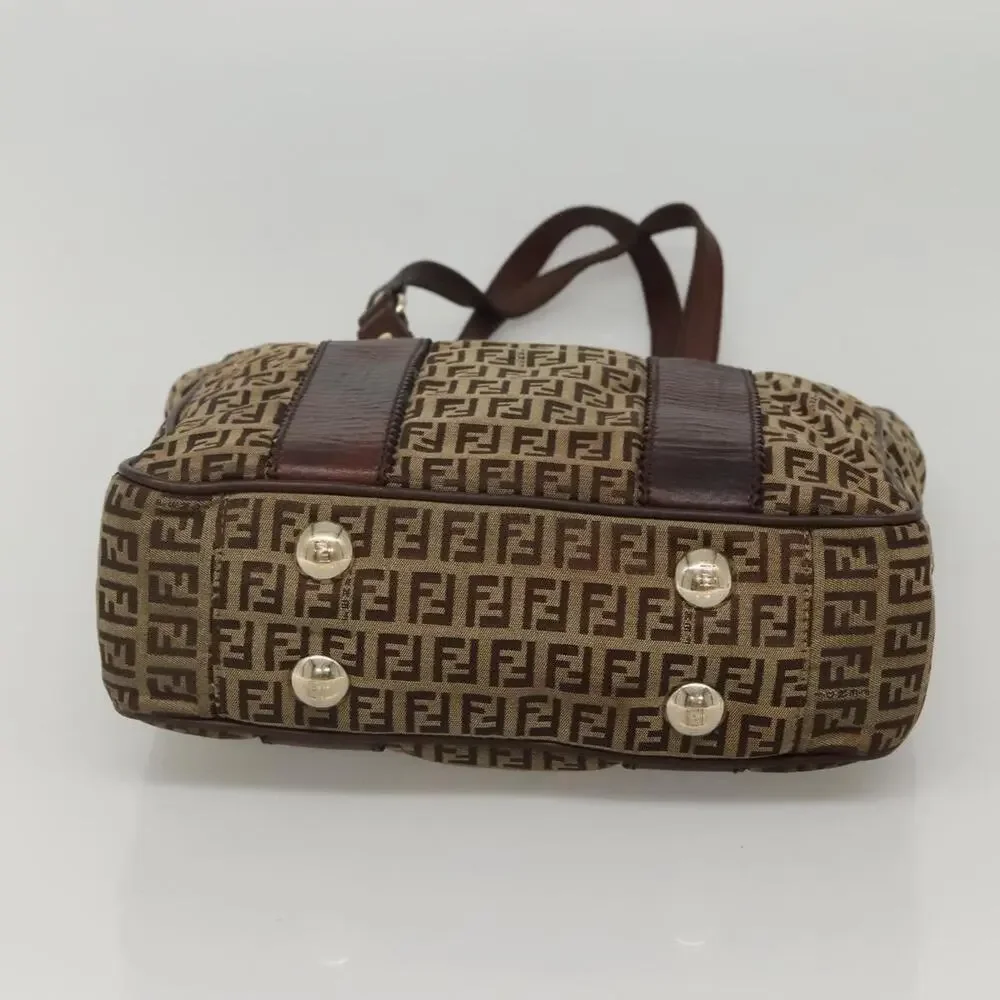 Fendi Zucchino Tote Bag Beige